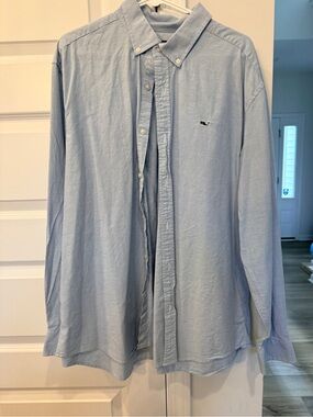 Vineyard Vines Light Blue Button-Down Oxford Shirt